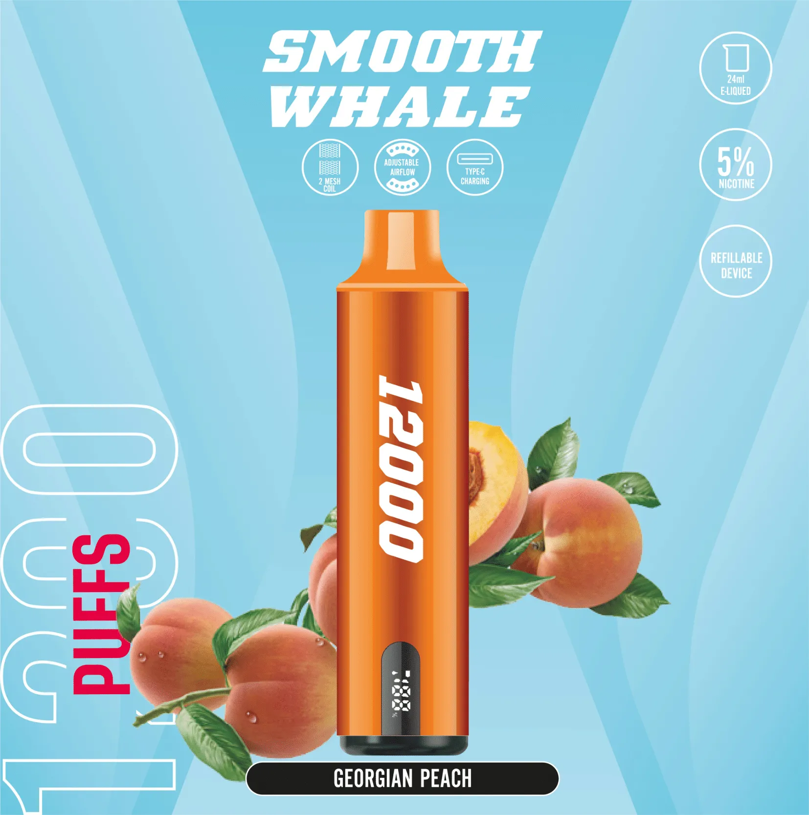 Smooth Whale 12000 Puffs Disposable Vape - Image 7
