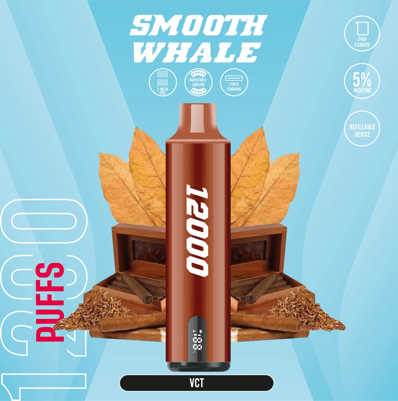 Smooth Whale 12000 Puffs Disposable Vape - Image 10