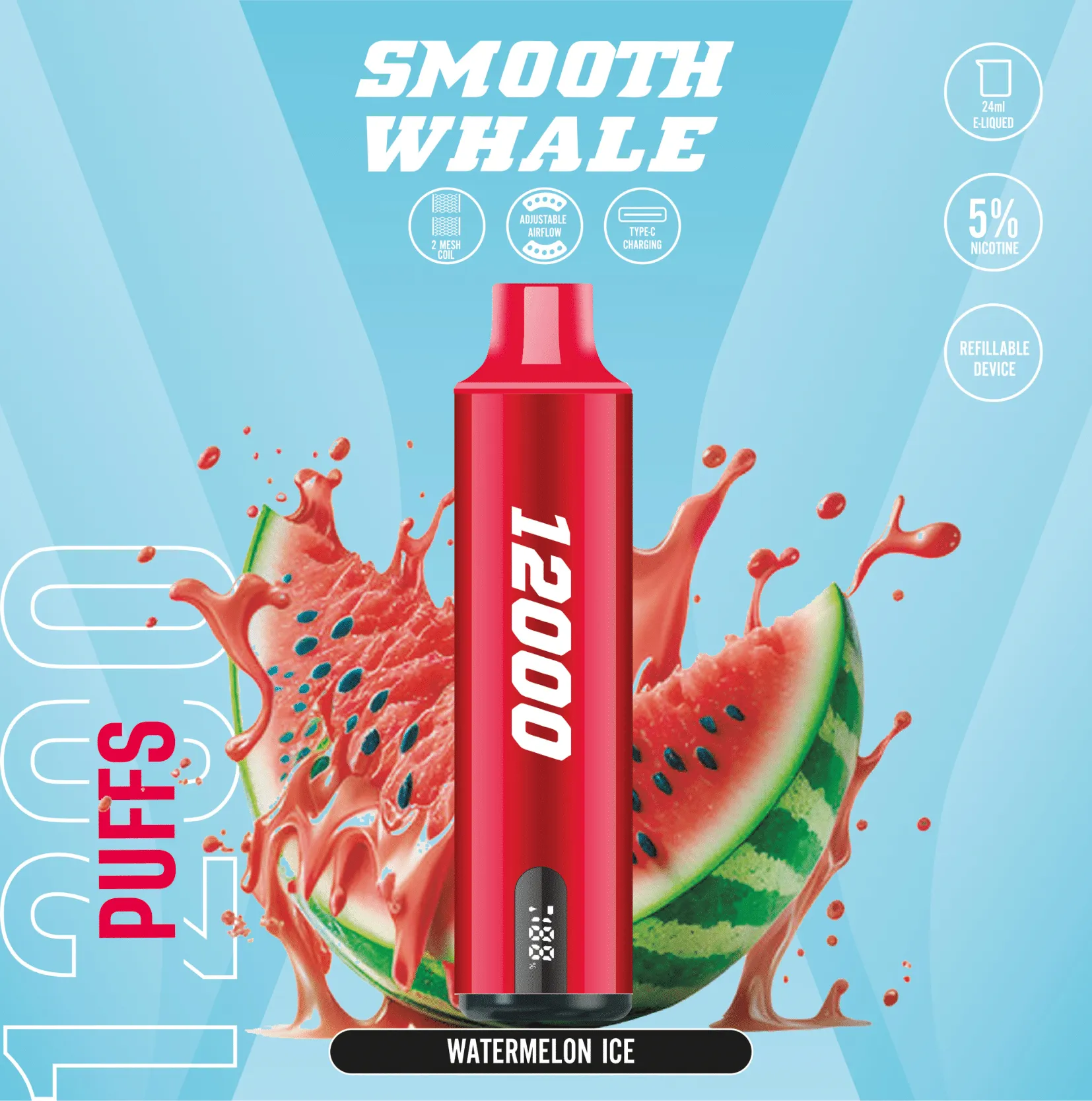 Smooth Whale 12000 Puffs Disposable Vape - Image 13