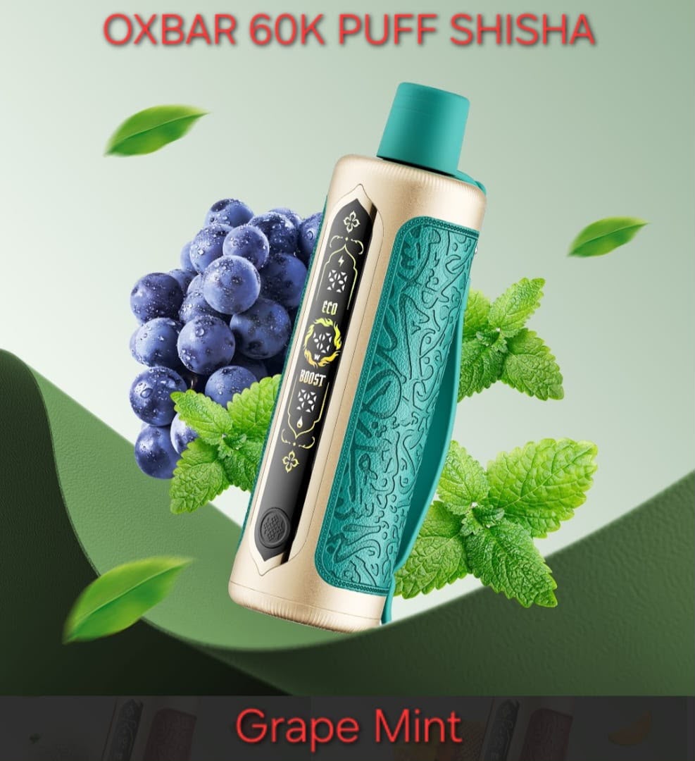oxbar 60k puffs shisha grape mint oxbar 60k puffs shisha grape mint